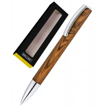 ONLINE Writing Instruments Vision Nature Walnut Ballpoint Pen – Black Ink 36123
