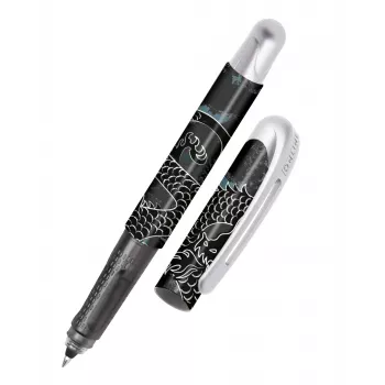 ONLINE Writing Instruments College Rollerball Pen Black Dragon 0.7 mm Blue Ink 12664/3D