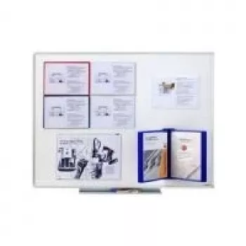 MAGNETOPLAN HOLTZ Magnetofix Magnetic Display Folder A4 Landscape Transparent 1130530