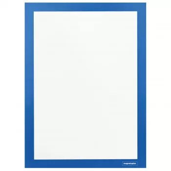 MAGNETOPLAN HOLTZ magnetofix A4 blue double-sided self-adhesive information frame 1131903