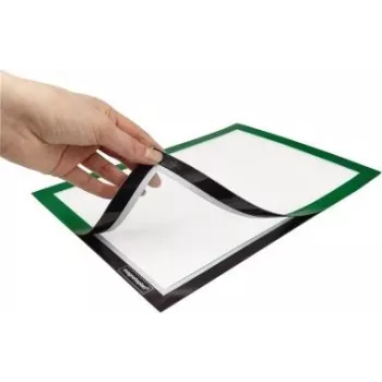 MAGNETOPLAN HOLTZ magnetofix Info Frame A4, Green, Fold-Open, Double-Sided, Self-Adhesive 1131905