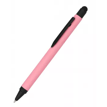 ONLINE SCHREIBGERÄTE ALU Stylus Ballpoint Pen Pink, Blue Ink, 1 Piece (32121/3D)