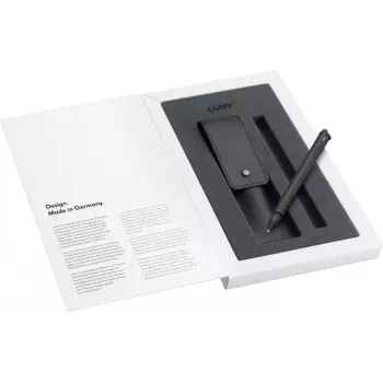 LAMY swift Rollerball Pen Gift Set Matt Black with Leather Case 1238758
