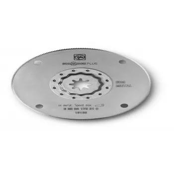 FEIN 63502175210 HSS Segment Saw Blade, StarlockPlus, 100 mm, for Wood, Metal, Plastic, Copper, Filler