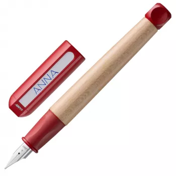 LAMY abc fountain pen red maple wood beginner nib A 1216725
