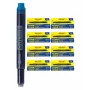 ONLINE Combination Ink Cartridges for Fountain Pens Blue 40-Pack (70049)