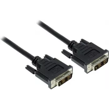 GoodConnections DVI-D Single Link Cable 18+1 Plug to Plug, 1.8m, Black, Gold-Plated, Double Shielded, HDCP, 1920x1200 4310-DD2