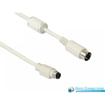 Good Connections 4251-STS Keyboard Adapter Cable Mini DIN 6-Pin Male to DIN 5-Pin Male