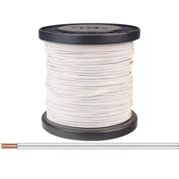 Donau Elektronik 218-55-100 Stranded Wire 2 x 0.14 mm² White 100 m