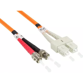 GoodConnections OM2 duplex multimode fibre optic patch cable ST/SC, 50/125µm, 5m, orange LW-805TC