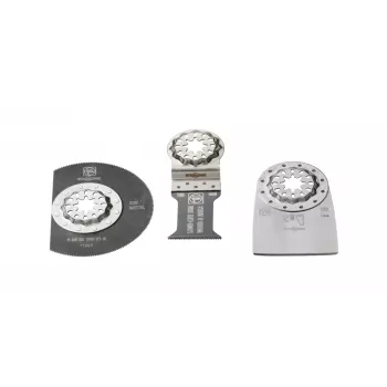 FEIN E-Cut Long-Life Starlock saw blade set, 3-Piece, bi-metal, for MultiMaster AMM 500 Plus Select, AMM 700 Max Top, AMM 700 Max Select 35222967110