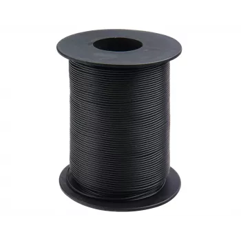 Donau Elektronik 105-1-100 Hook-up Wire 1 x 0.20 mm² Black 100 m