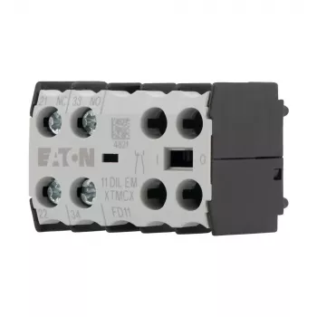 Eaton Auxiliary Contact Block 1NO+1NC 11DILEM 2-Pole Positively Guided Contacts 010080