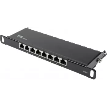 GoodConnections Alcasa GC-N0124 Cat6 Shielded RJ45 Keystone Jack - Tool-Free, Gigabit Ethernet, Black