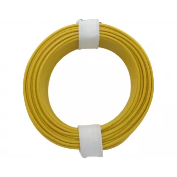 Donau Elektronik 118-3 Stranded Wire 1 x 0.14 mm² Yellow 10 m