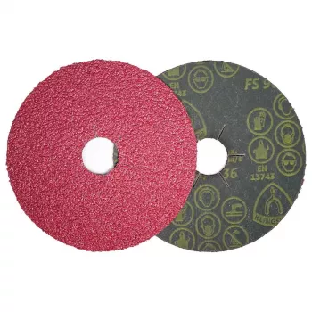Klingspor 330485 Fibre Disc 125 mm Grit 36, Pack of 25