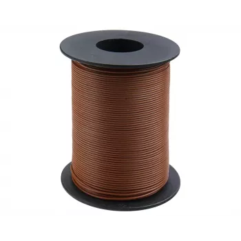 Donau Elektronik 119-18 Stranded Connection Wire 1x0.14mm² Brown 100m