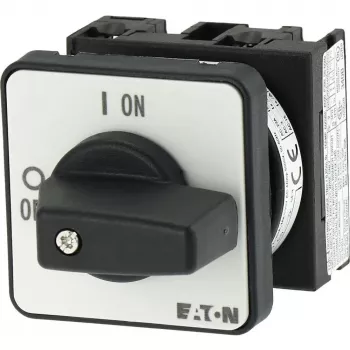 Eaton T0-1-102/E 2-Pole Toggle Switch, Black/White 088709