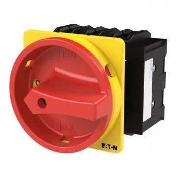Eaton P3-100/EA/SVB/HI11 3-Pole Toggle Switch, Black/Red/Yellow 029383