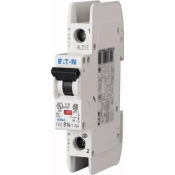 Eaton FAZ-C10/1-NA Miniature Circuit Breaker (MCB), 10 A, 1-Pole, C-Curve, 6 kA, 230 V AC, DIN Rail 102087
