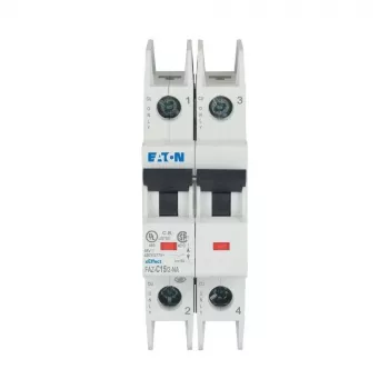 Eaton FAZ-C15/2-NA 15 A 2-Pole Miniature Circuit Breaker with C-Curve (MCB) 102169