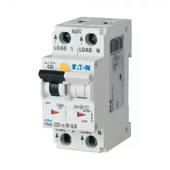 Eaton FRBDM-B16/1N/001-G/A RCBO 16A 10mA 1P+N B characteristic 168251