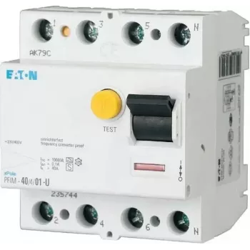 EATON PFIM-63/4/003-G/F residual current circuit breaker 63A 4-Pole 30mA Type G/F 187358
