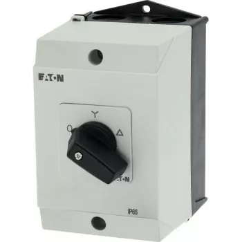 Eaton T0-4-8410/I1 3-Pole ON-OFF Toggle Switch, 20 A, Front Mounting, Black/White 207140