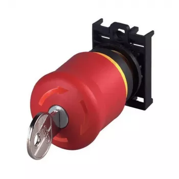 Eaton M22-PVS/K01 Emergency Stop Button, Key Release, 1 NC, Front Mounting 216514