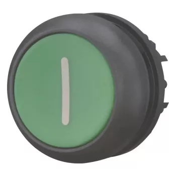 Eaton M22S-D-G-X1 flat pushbutton, green 216608