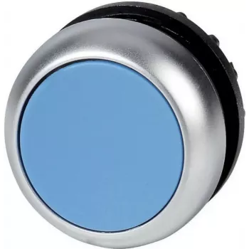 Eaton M22-DR-B pushbutton, blue, chrome, plastic, IP66/IP67/IP69 216623