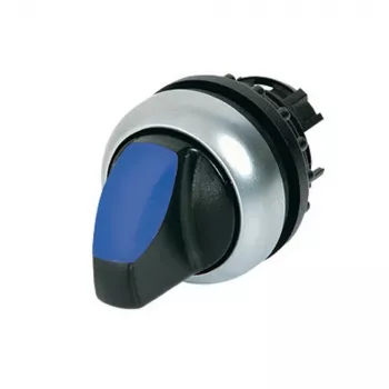 Eaton M22-WRLK-B Illuminated Selector Switch Actuator, Knob, 2-Position, Latching, Black