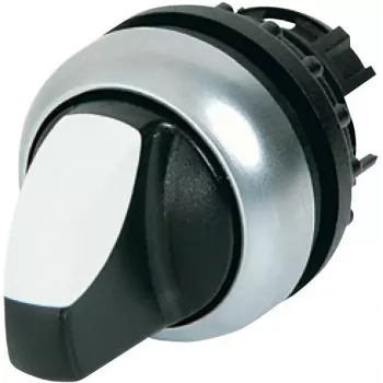 Eaton M22-WLK3-W toggle switch, black/silver/white 216833