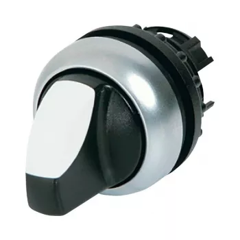 Eaton M22-WLK3-W toggle switch, black/silver/white 216833