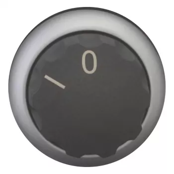 Eaton M22-W selector switch actuator, plastic front ring, black