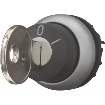 Eaton M22-WRS-A1 key-operated selector switch, black/silver