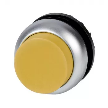 Eaton M22-DLH-Y illuminated pushbutton actuator, raised, yellow, blank 216971