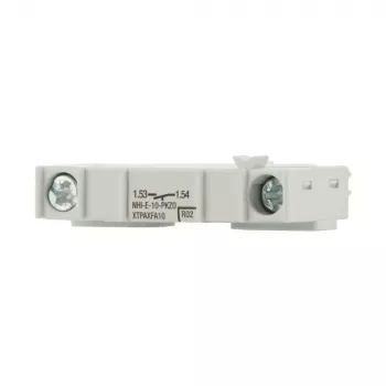 Eaton NHI-E-10-PKZ0 Auxiliary Contact Block, 1 NO, Side Mounting, White, for PKZ0 Motor Protection Circuit Breakers 082884