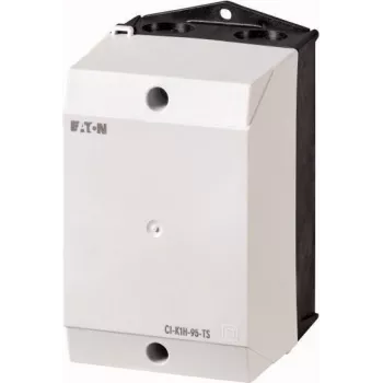 Eaton CI-K1H Empty Enclosure for DIN Rail Mounting, 80 x 120 x 95 mm, Light Grey (RAL 7035)/Black (RAL 9005) 105853