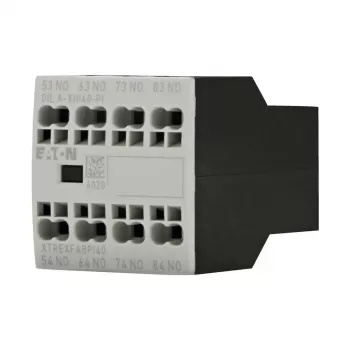 Eaton DILA-XHI40-PI Auxiliary Contact Block, 4 NO, Front Mounting, Push-In Terminals 199317