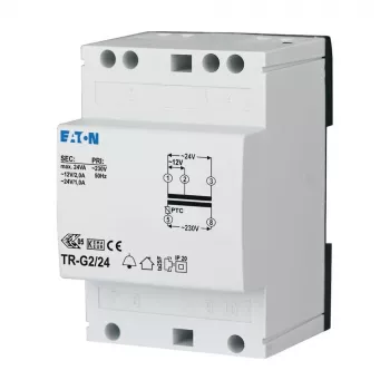 Eaton 272484 TR-G2 Bell Transformer 230V to 12-24V AC 2-1A DIN Rail