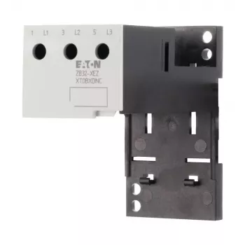Eaton ZB32-XEZ single mounting adapter for ZB32 thermal overload relay, DIN rail/screw mounting, grey 278473