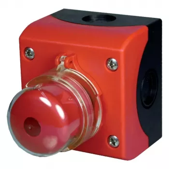 Eaton M22-SOL-PVLPL11-2 PV Firefighter Switch, 1NO 1NC, Red