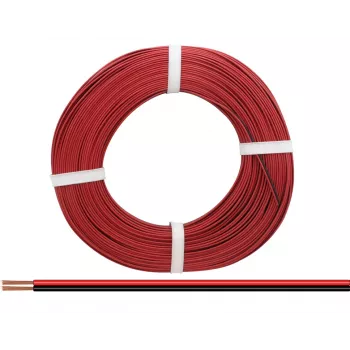 Donau Elektronik 218-5-25 Stranded Wire 2 x 0.14 mm² Red/Black 25 m
