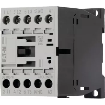 Eaton DILM15-10 Power Contactor, 3-Pole, 230 V AC 50 Hz / 240 V AC 60 Hz Coil, 1 NO Auxiliary Contact, 15 A 290058