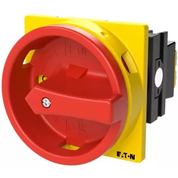 Eaton T0-1-8200/EA/SVB toggle switch, 1-Pole, IP65, black/red/yellow 053110