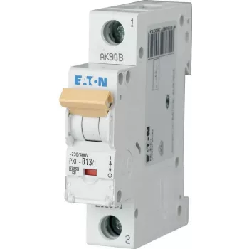 Eaton PXL-C13/1 Miniature Circuit Breaker (MCB), 1-Pole, 13 A, C-curve, 6 kA, DIN rail 236057