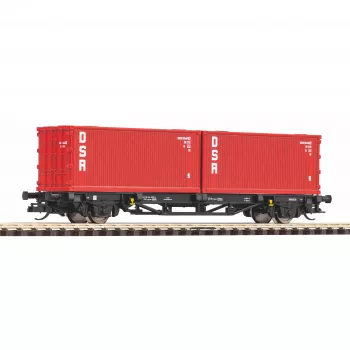 Piko TT 47727 TT container carrying wagon 2x20 DSR of the DR