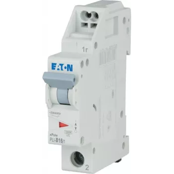Eaton PLI-B16/1 Miniature Circuit Breaker, Type B, 16 A, 1-Pole 101251