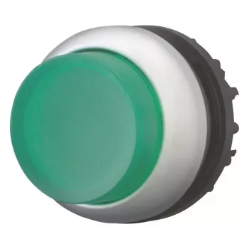 Eaton M22-DRLH-G illuminated pushbutton, high, green, blank 216796